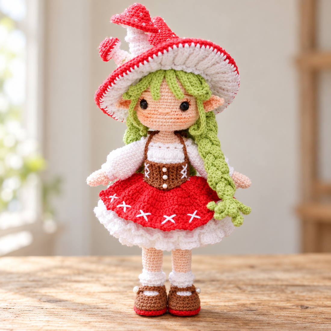 Sylvie the Mushroom Fairy Doll – Crochet Pattern