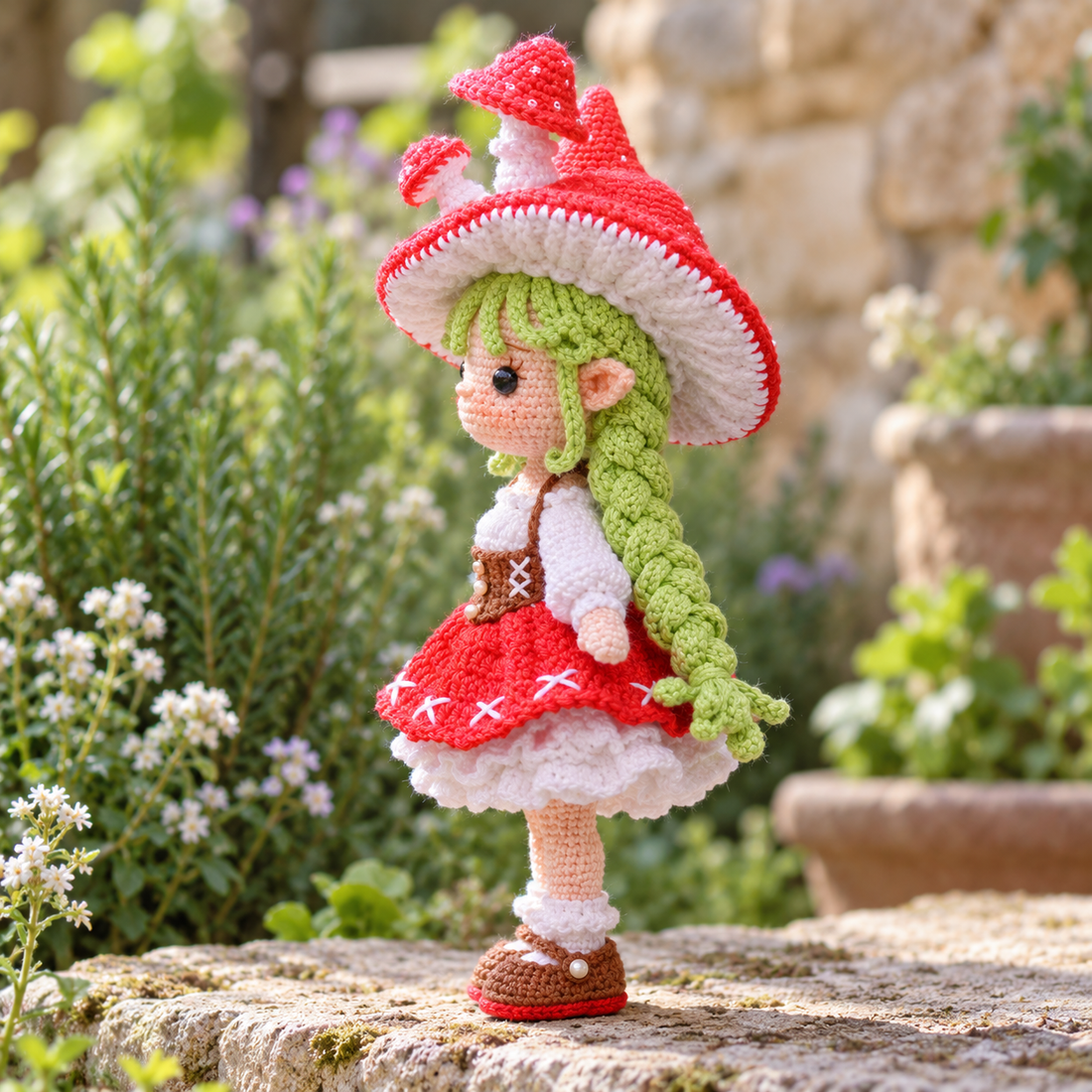 Sylvie the Mushroom Fairy Doll – Crochet Pattern