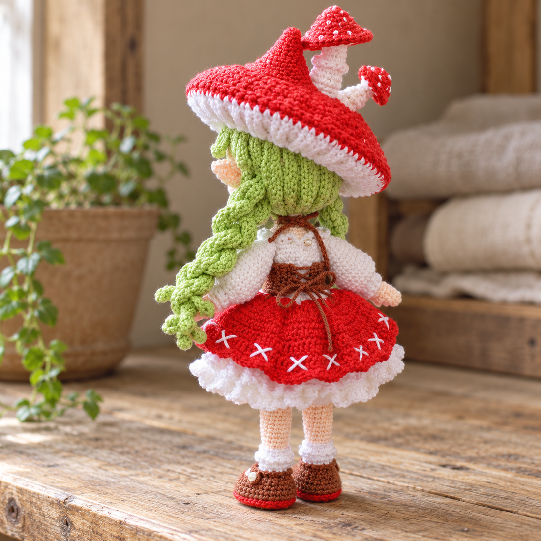 Sylvie the Mushroom Fairy Doll – Crochet Pattern
