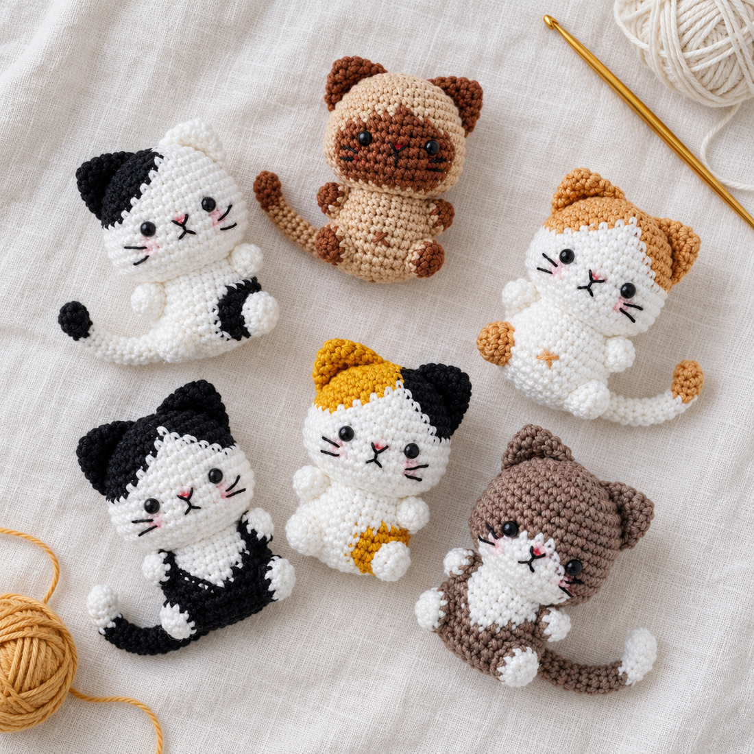 Mini Cats Crochet Pattern Bundle